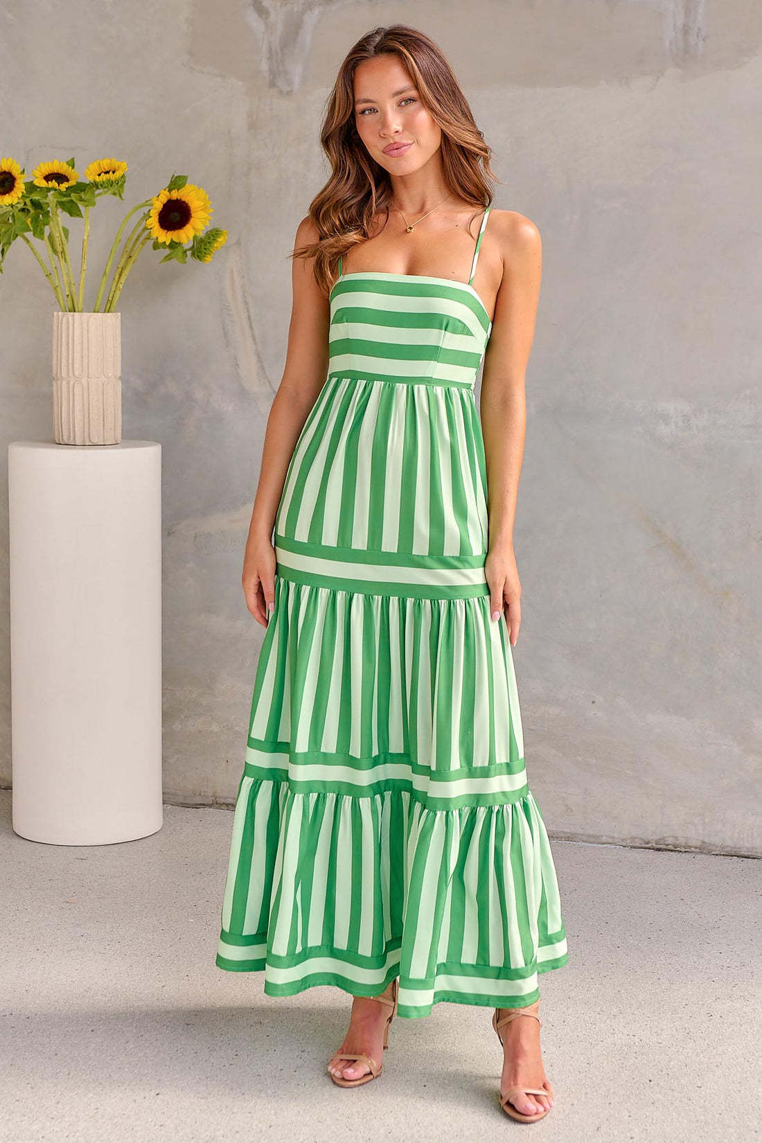 Gestreiftes Sommerkleid