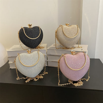 Naia - Herz-Abendtasche