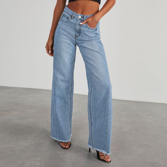 Weit geschnittene Damen-Jeans