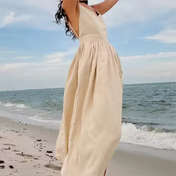 Sommerkleid Damen Rückenfrei