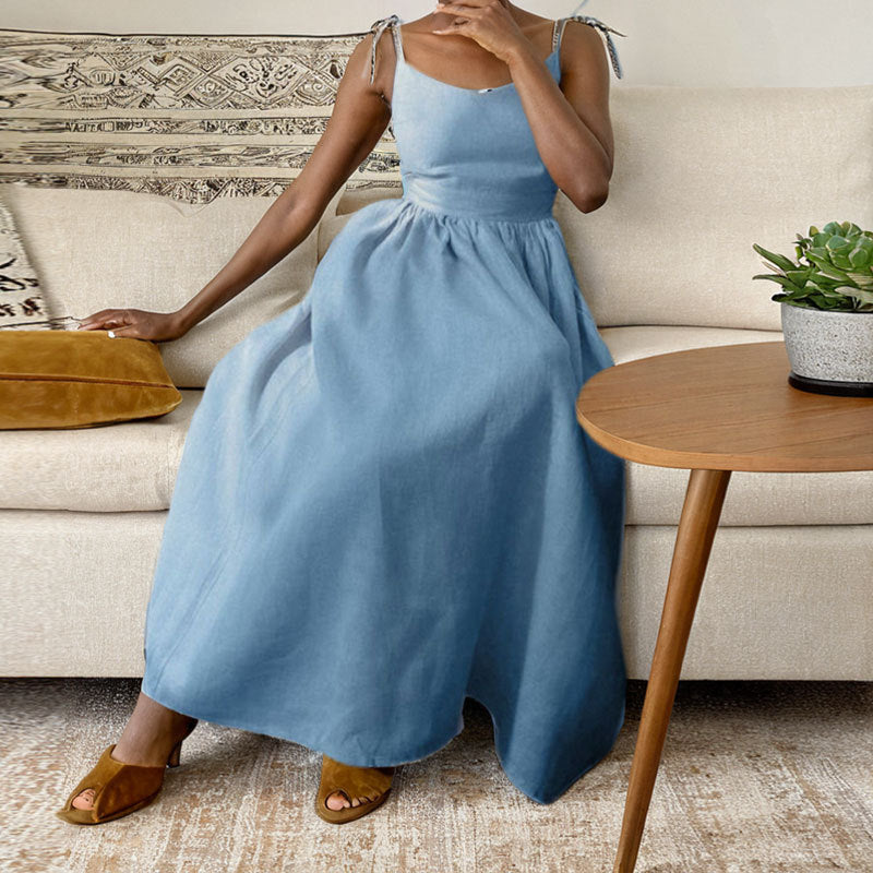 Sommerkleid Damen Rückenfrei