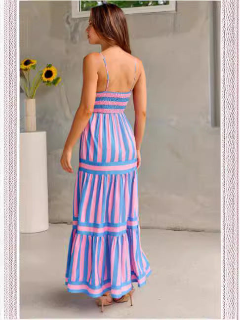 Gestreiftes Sommerkleid