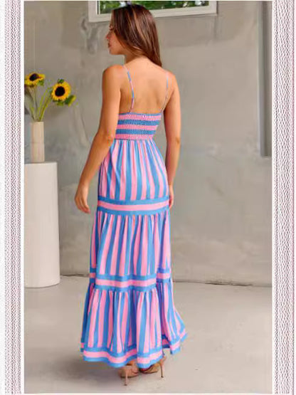 Gestreiftes Sommerkleid